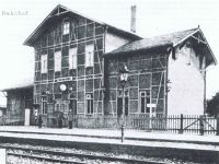 Bahnhof Bischhausen an der Kanonenbahn um 1900 (Fotograf unbekannt)