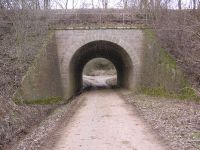 Südseite der Unterführung am Dasbach an der Kanonenbahn im Wehretal zwischen Bischhausen und Waldkappel (Foto: N. N.)