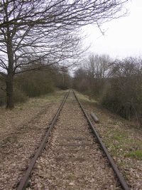 Oberhalb der Unterführung am Dasbach an der Kanonenbahn im Wehretal zwischen Bischhausen und Waldkappel (Foto: N. N.)