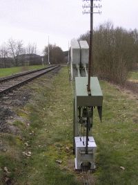 Schrankenspannwerk an der Kanonenbahn im Wehretal zwischen Bischhausen und Waldkappel (Foto: N. N.)