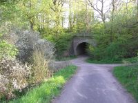 Nordseite der Unterführung am Dasbach an der Kanonenbahn im Wehretal zwischen Bischhausen und Waldkappel (Foto: N. N.)