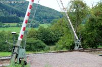 Schranke am Eichholzkopf im Wehretal zwischen Bischhausen und Waldkappel (Foto: Christopher Land)