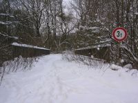 Feldwegbrücke bei km 61 an der Kanonenbahn im Wehretal zwischen Bischhausen und Waldkappel (Foto: N. N.)