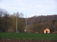 Pfontal-Schranke vor der Überquerung einer Draisine im Wehretal zwischen Bischhausen und Waldkappel (Foto: N. N.)