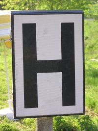 H-Tafel für Draisine am Streckenende im Wehretal zwischen Bischhausen und Waldkappel (Foto: N. N.)