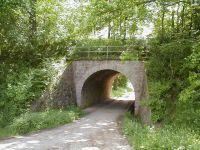 Nordseite der Unterführung am Dasbach an der Kanonenbahn im Wehretal zwischen Bischhausen und Waldkappel (Foto: Dr. Reiner Schruft)