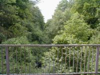 Blick von der Feldwegbrücke bei km 61 an der Kanonenbahn im Wehretal zwischen Bischhausen und Waldkappel (Foto: Dr. Reiner Schruft)